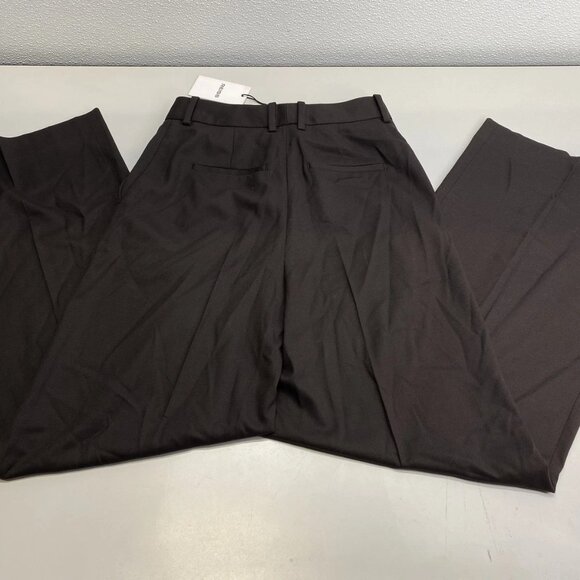 Reiss Women’s Evelyn Wide Leg Dress Trousers Size 6 Chocolate Brown - Picture 8 of 11